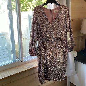 Dusty Rose Sequin Dress